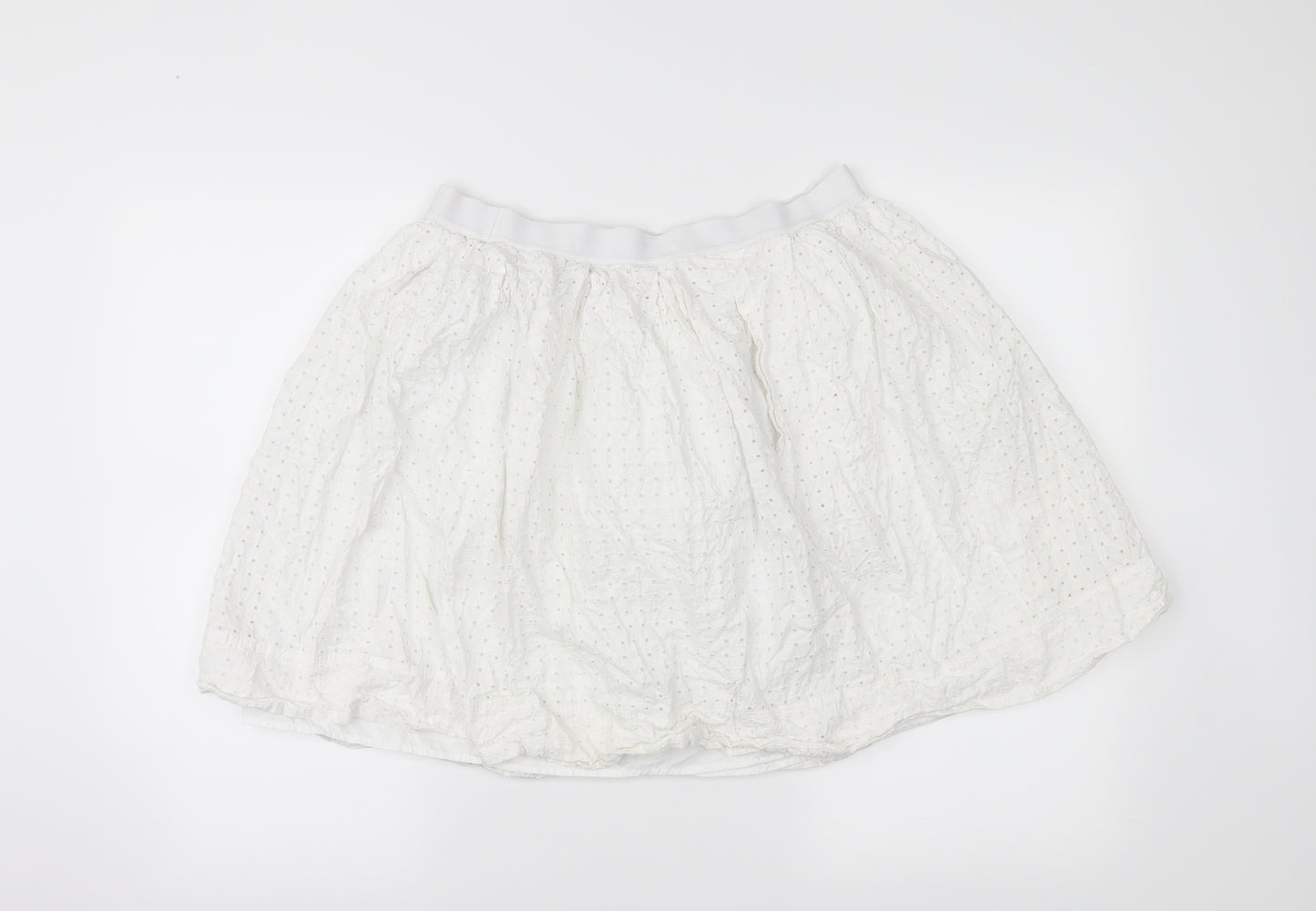 Uniqlo Womens White   Pettiskirt Skirt Size L