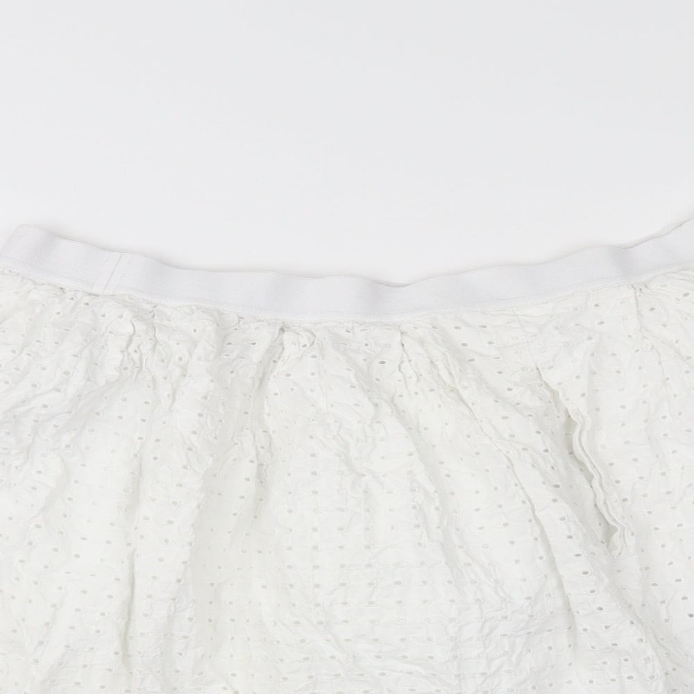 Uniqlo Womens White   Pettiskirt Skirt Size L