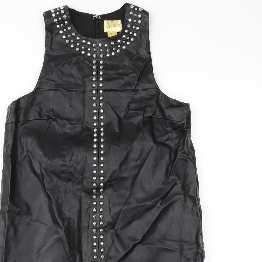 H&M Womens Black   A-Line  Size 10