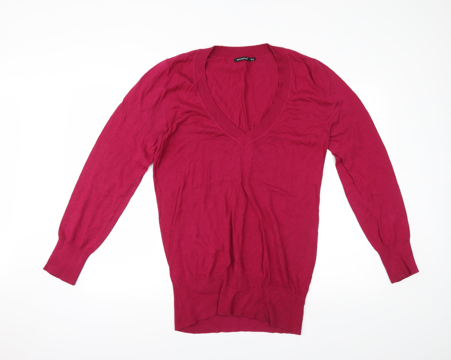Atmosphere Womens Pink   Basic T-Shirt Size 16
