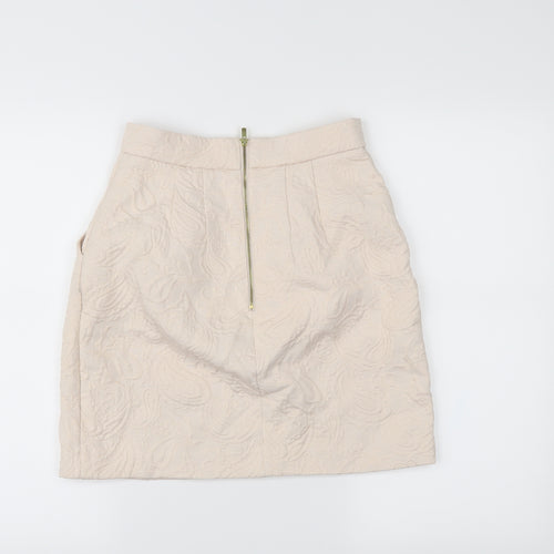 H&M Womens Pink Paisley  A-Line Skirt Size 6