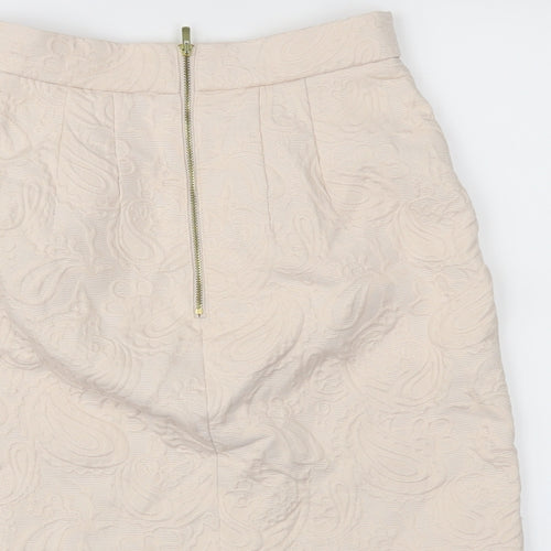 H&M Womens Pink Paisley  A-Line Skirt Size 6