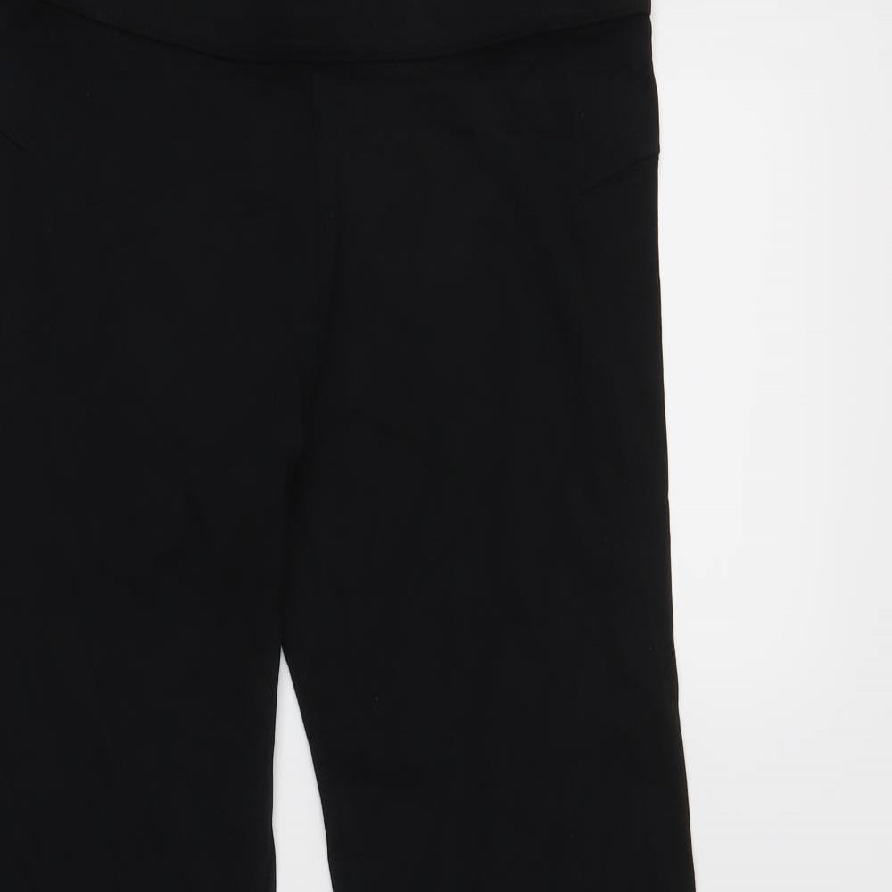 Marks and Spencer Womens Black   Cropped Leggings Size 12 L27 in