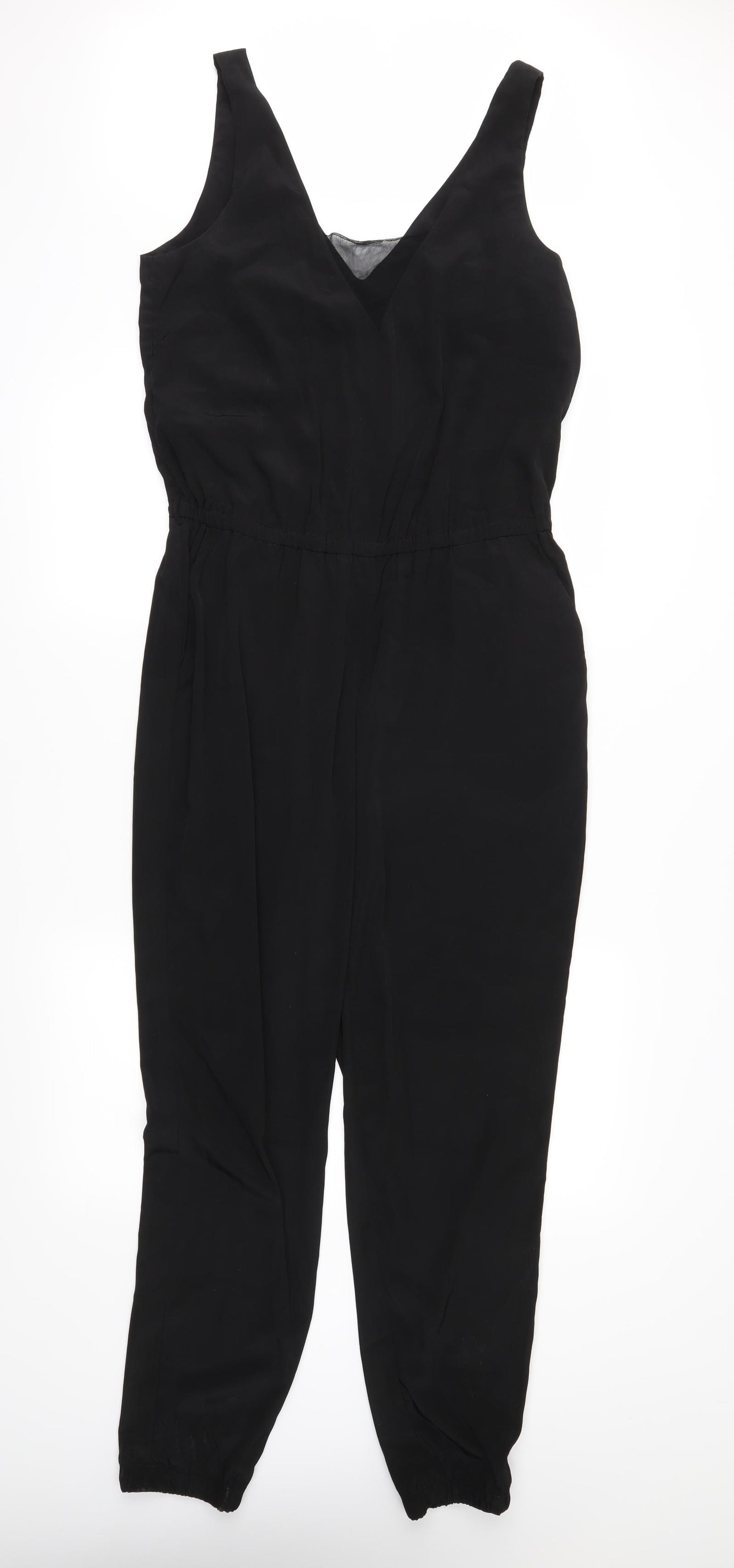 Mango Womens Black   Jumpsuit One-Piece Size M L28 in