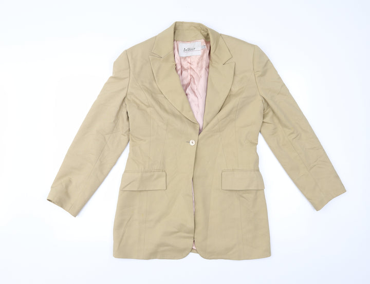 InWear Womens Beige Jacket Blazer Size 8