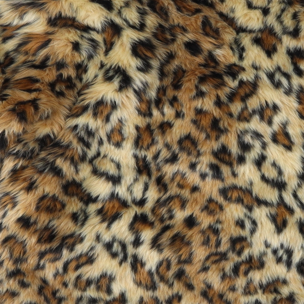 Primark Womens Brown Animal Print  Jacket Coat Size 14