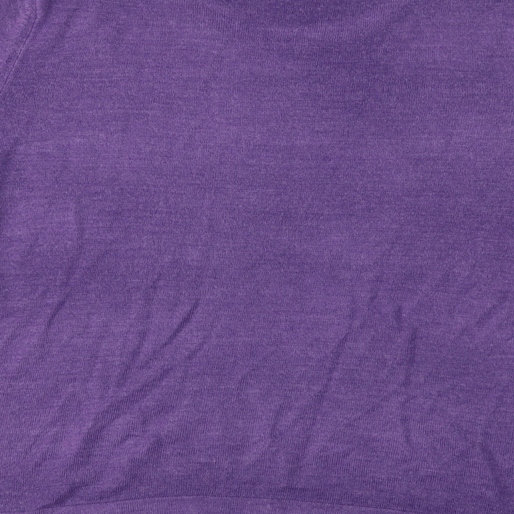 M&S Womens Purple   Basic T-Shirt Size 20
