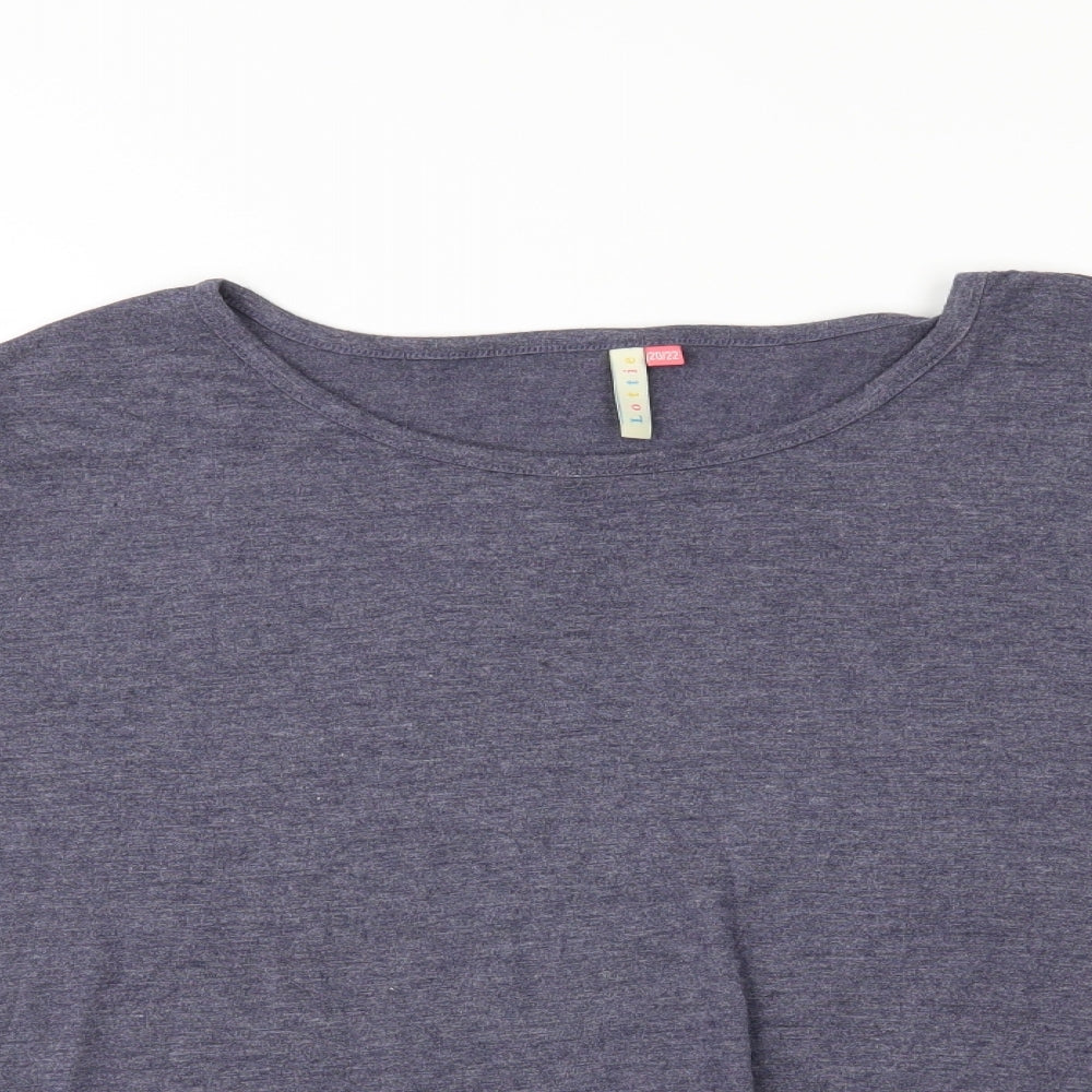 Lottie Womens Blue   Basic T-Shirt Size 20