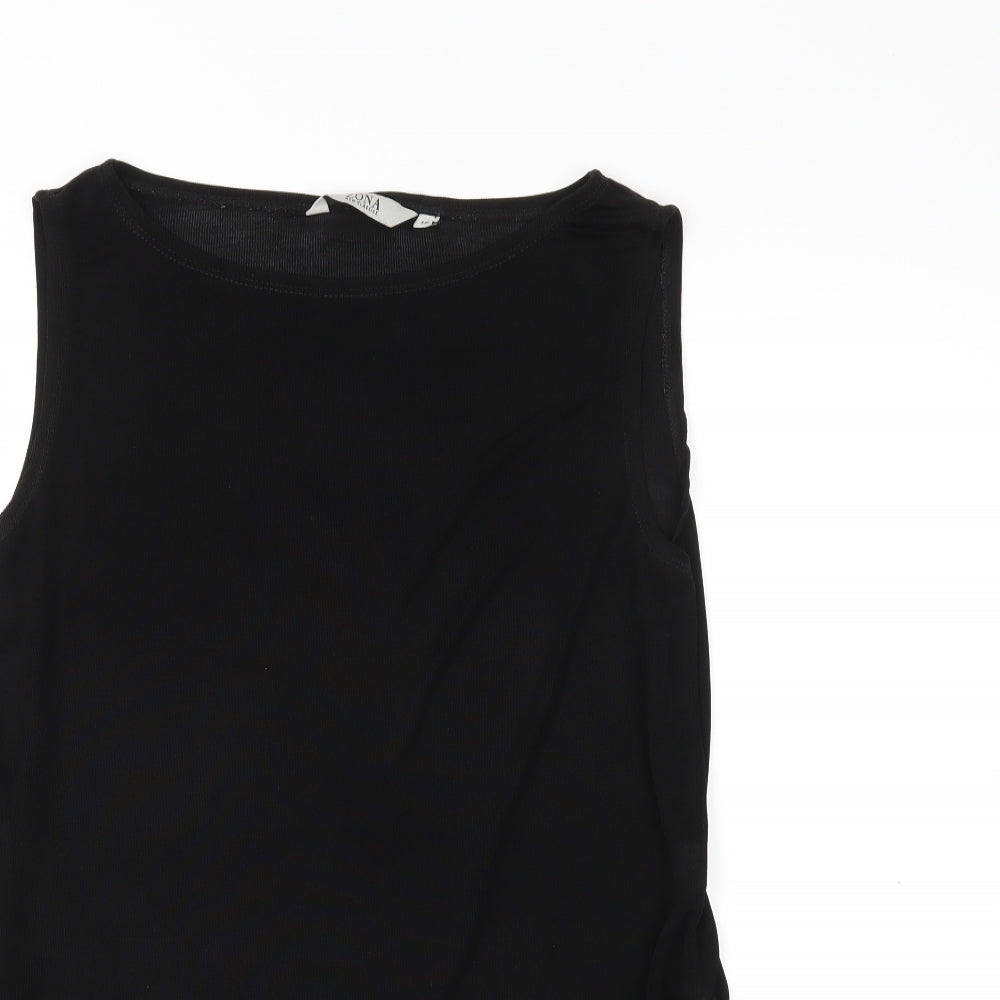 Zona Womens Black   Basic Tank Size 18