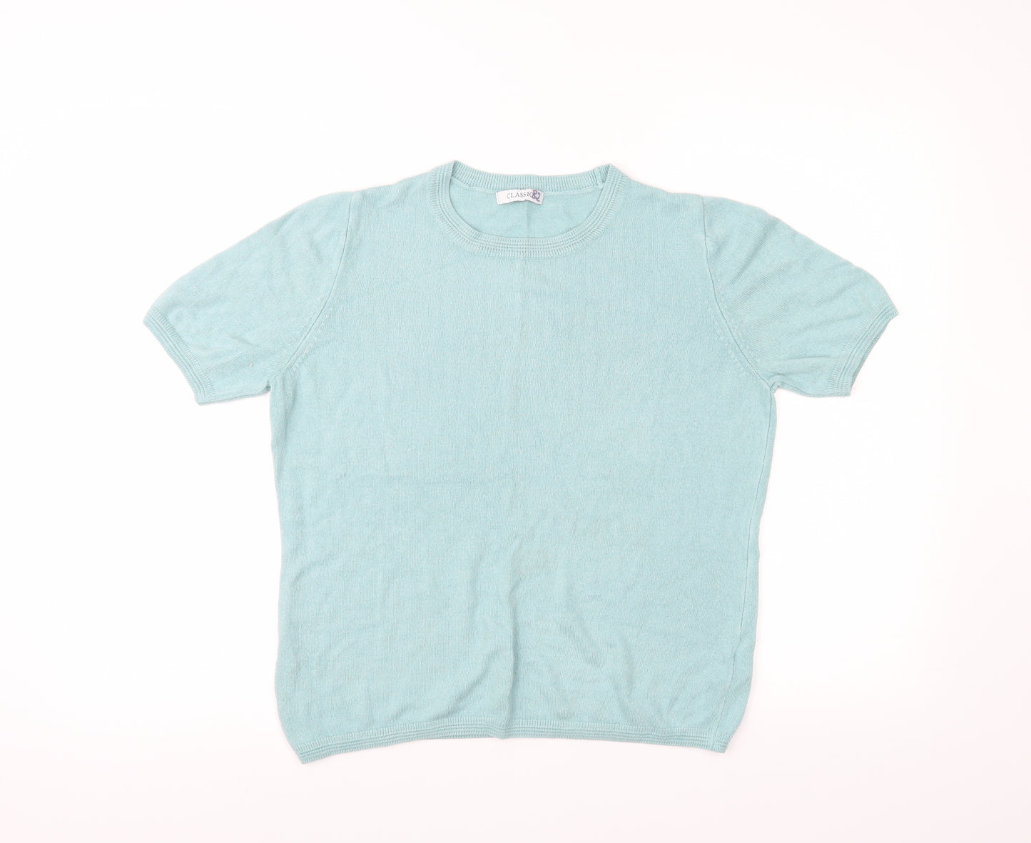 M&S Womens Blue   Basic T-Shirt Size 14