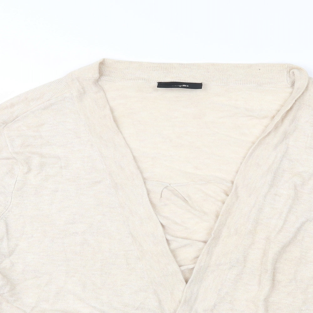 Wallis Womens Beige   Cardigan Jumper Size L
