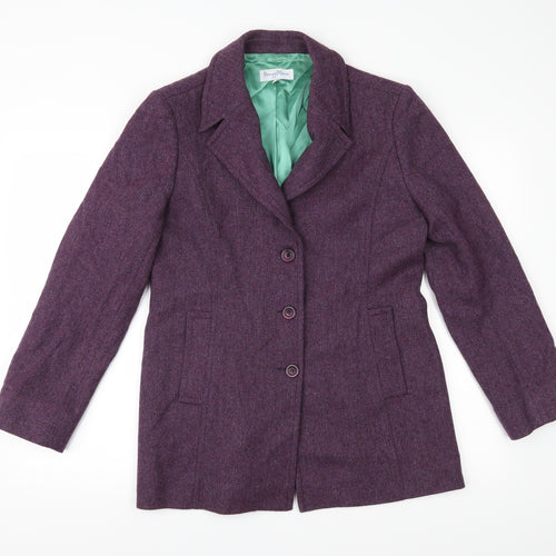 Penny Plain Womens Purple   Jacket Coat Size 10