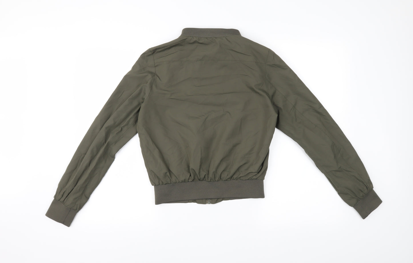Brave Soul Womens Green   Bomber Jacket Coat Size 8