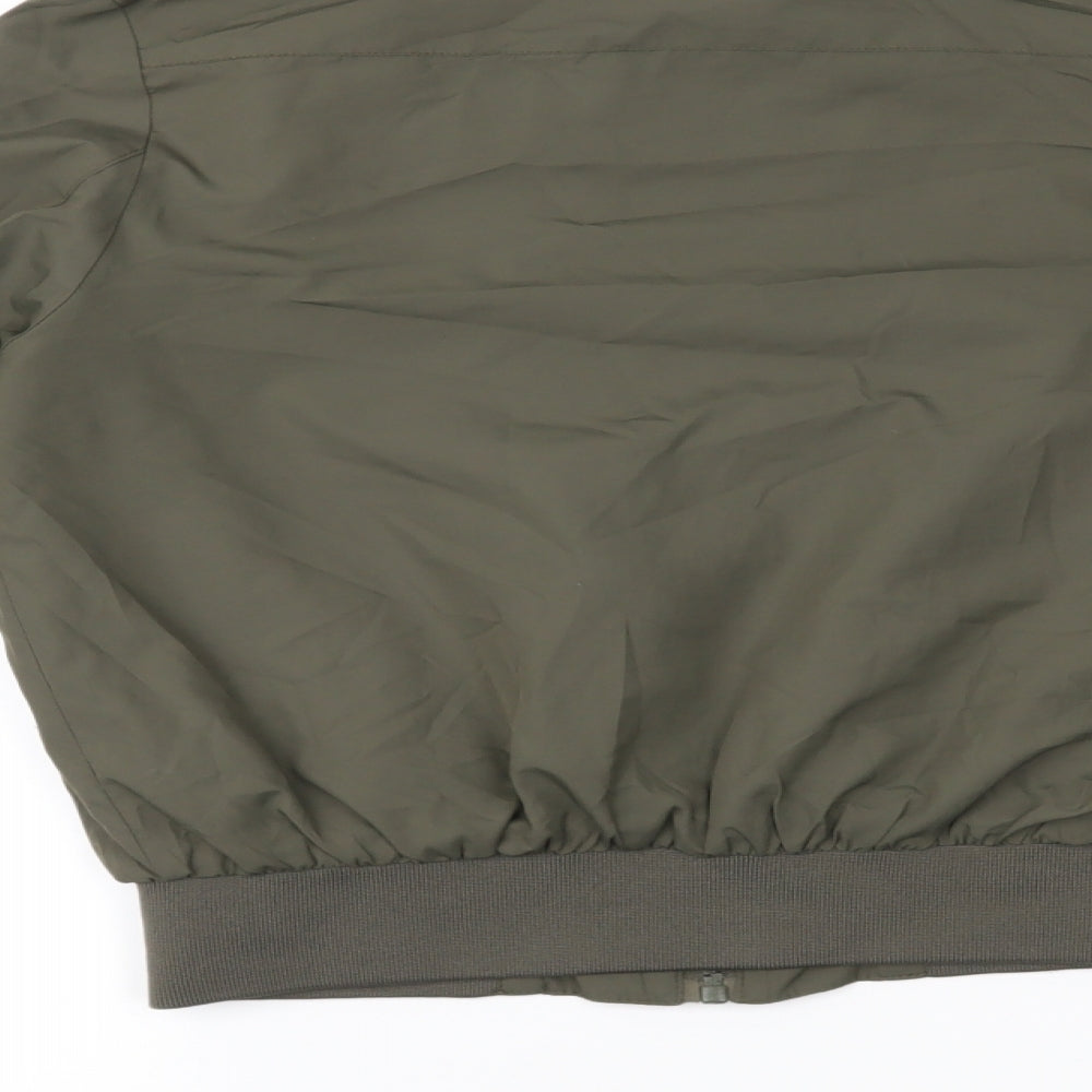 Brave Soul Womens Green   Bomber Jacket Coat Size 8