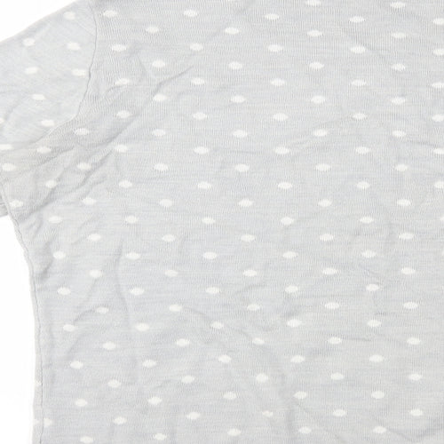 Preworn Womens Grey Polka Dot  Pullover Jumper Size 16