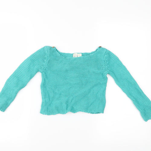 Strawberry Faire Girls Blue   Pullover Jumper Size 6 Years