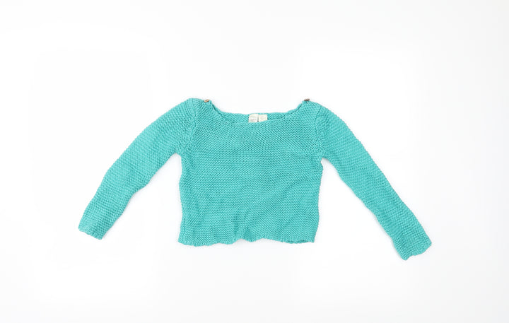 Strawberry Faire Girls Blue   Pullover Jumper Size 6 Years