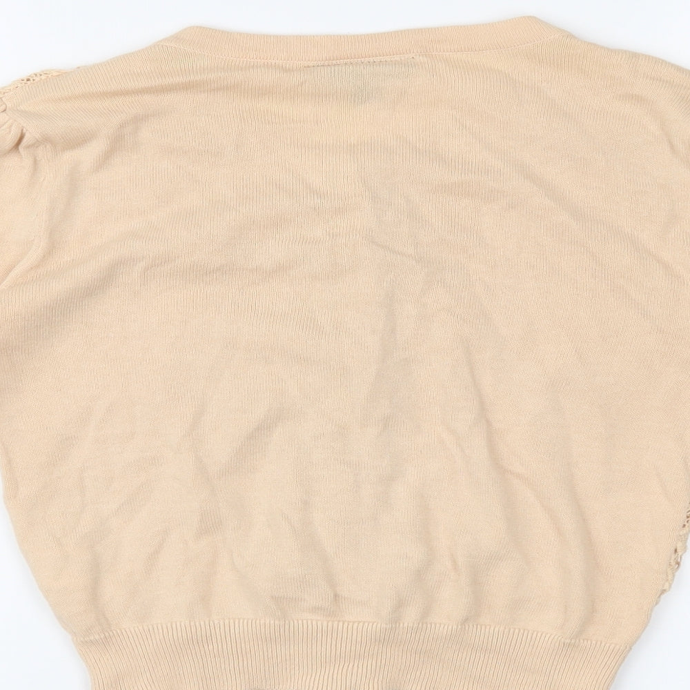 Warehouse Womens Beige   Cardigan Jumper Size 6