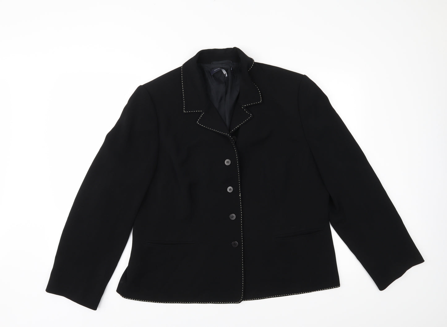 Windsmoor Womens Black   Jacket Blazer Size 20