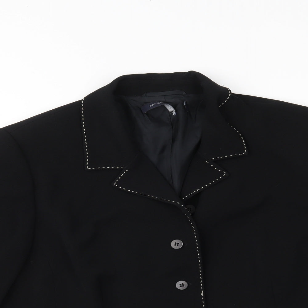 Windsmoor Womens Black   Jacket Blazer Size 20