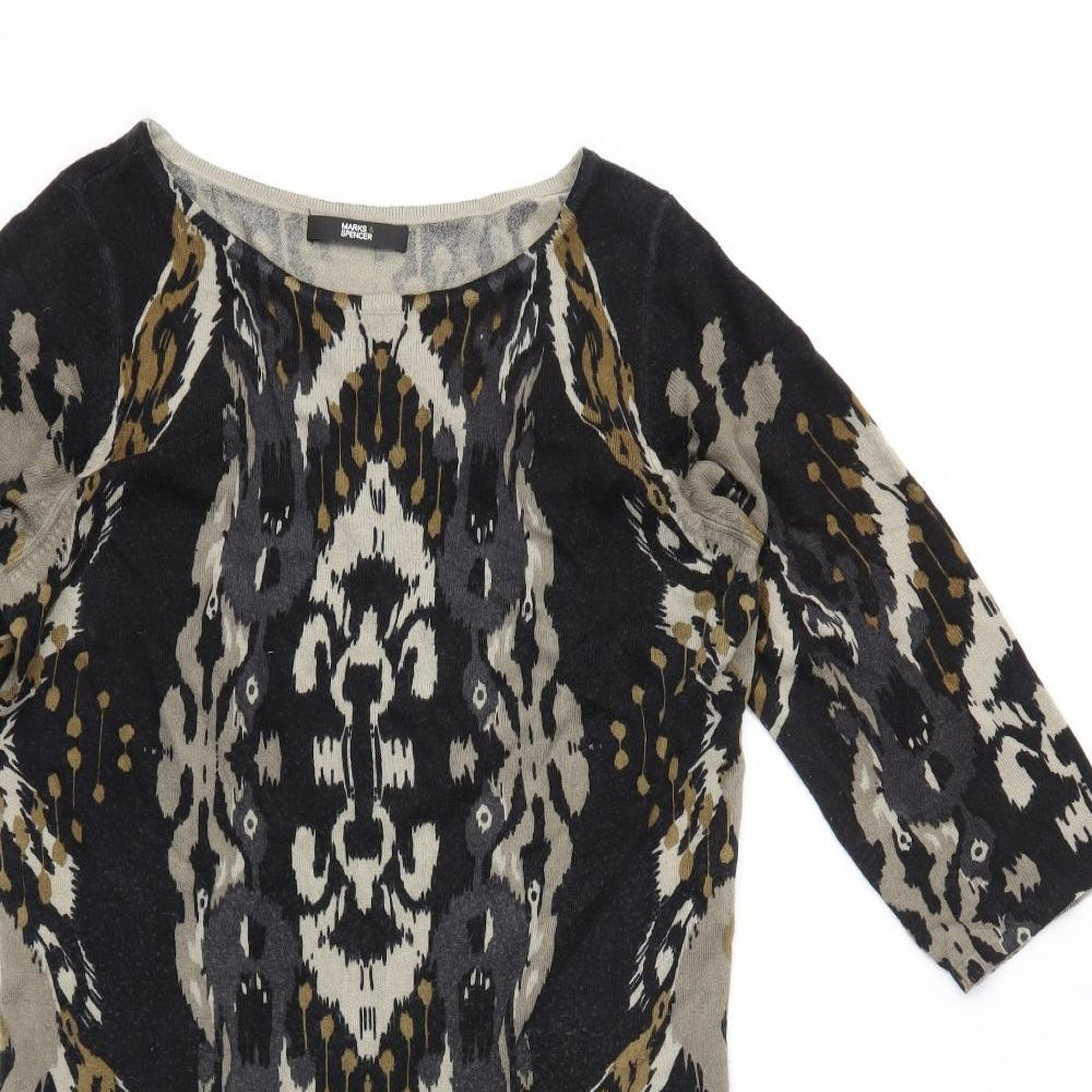 Marks and Spencer Womens Black   A-Line  Size 12