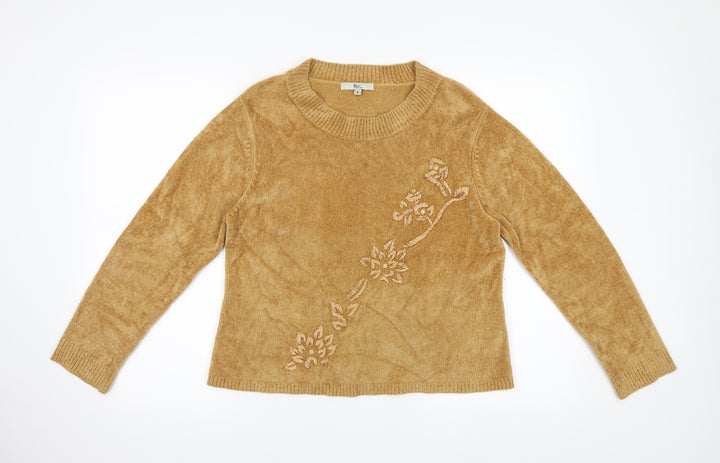 Kliss Womens Brown   Pullover Jumper Size M