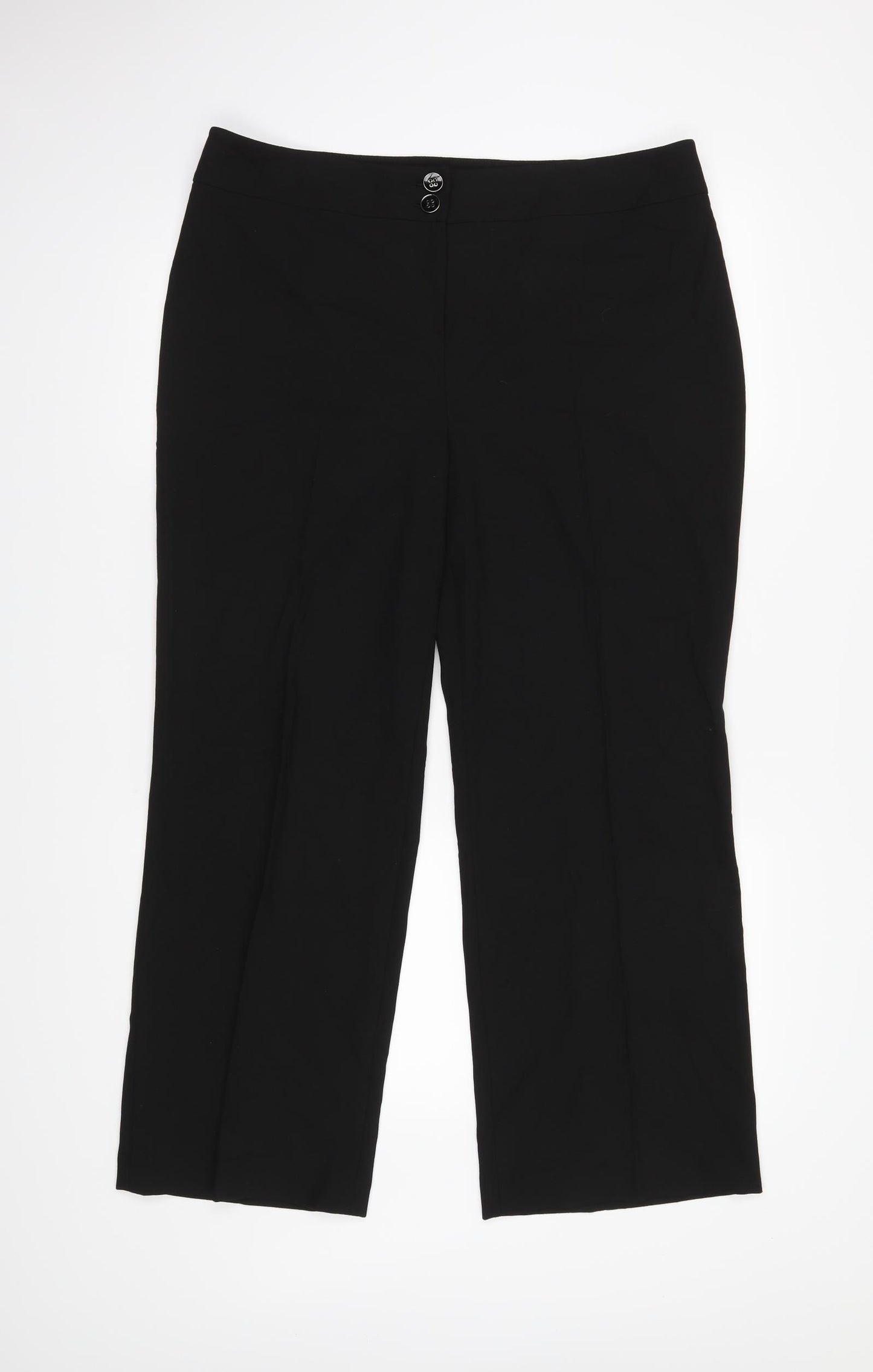 CC Womens Black   Trousers  Size 14 L27 in