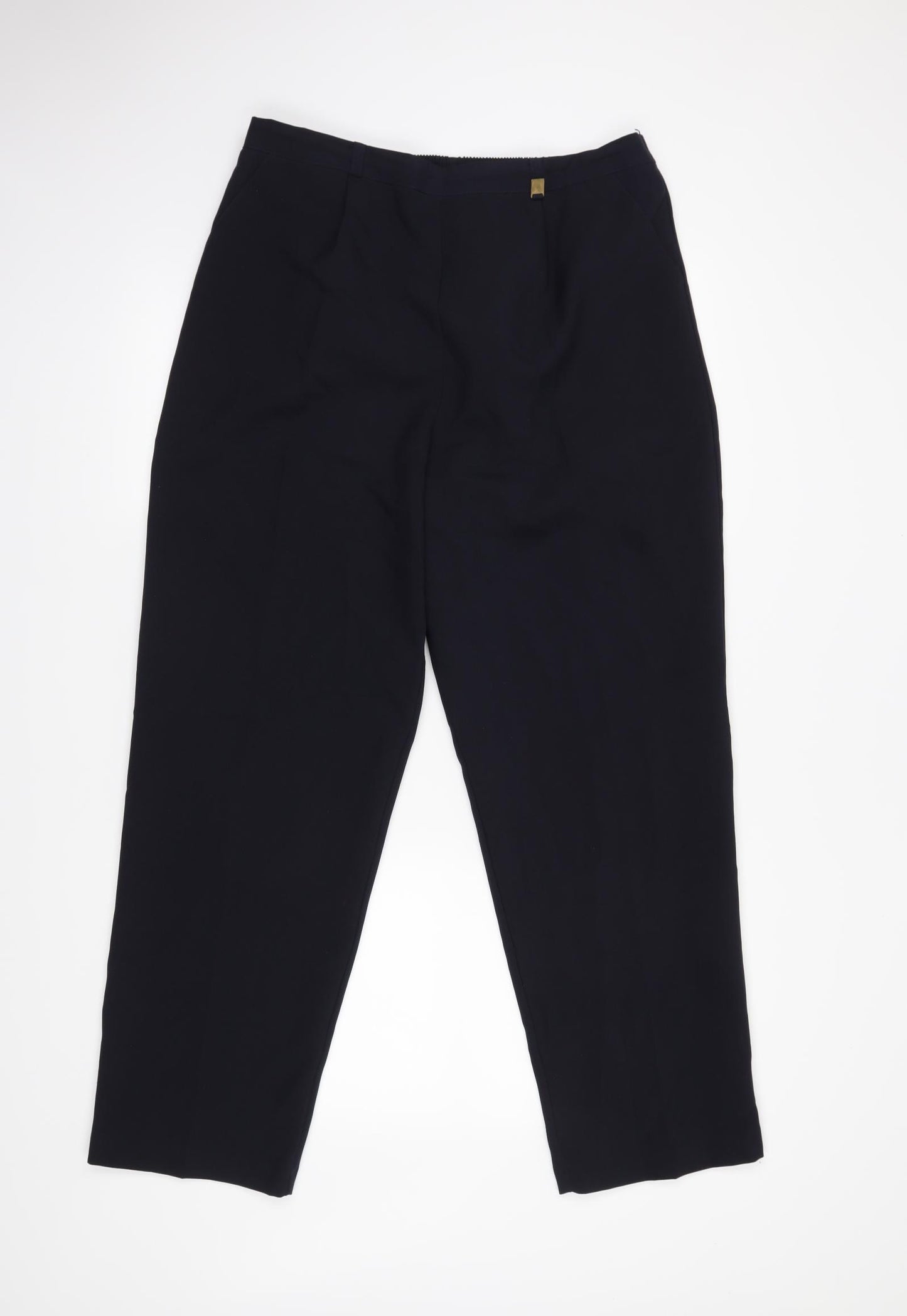 Classics Womens Black   Cropped Trousers Size 18 L28 in