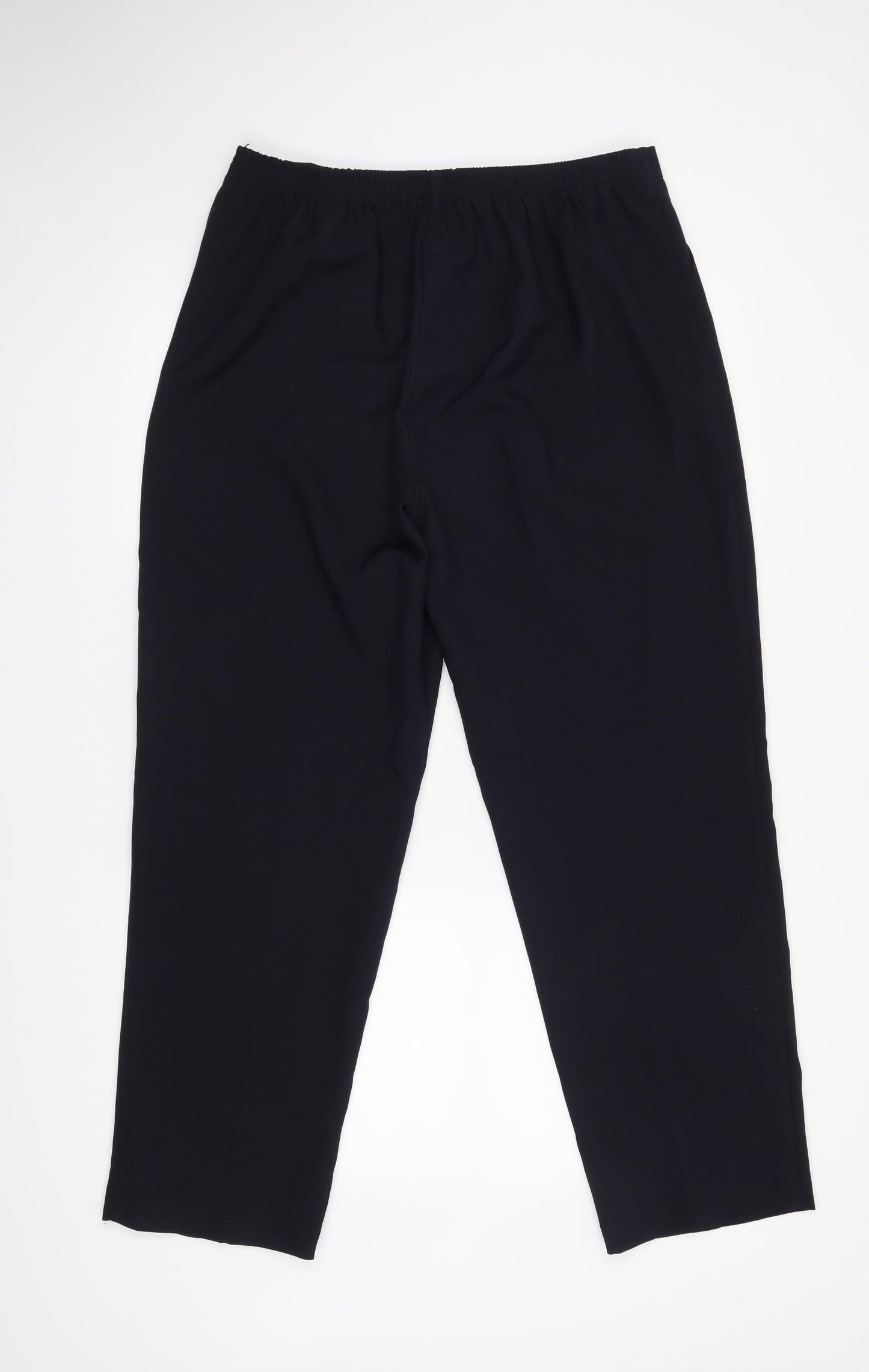Classics Womens Black   Cropped Trousers Size 18 L28 in