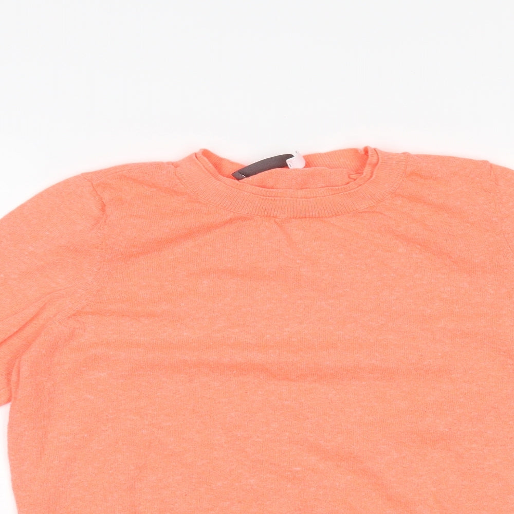 Mint Velvet Womens Orange   Basic T-Shirt Size 12