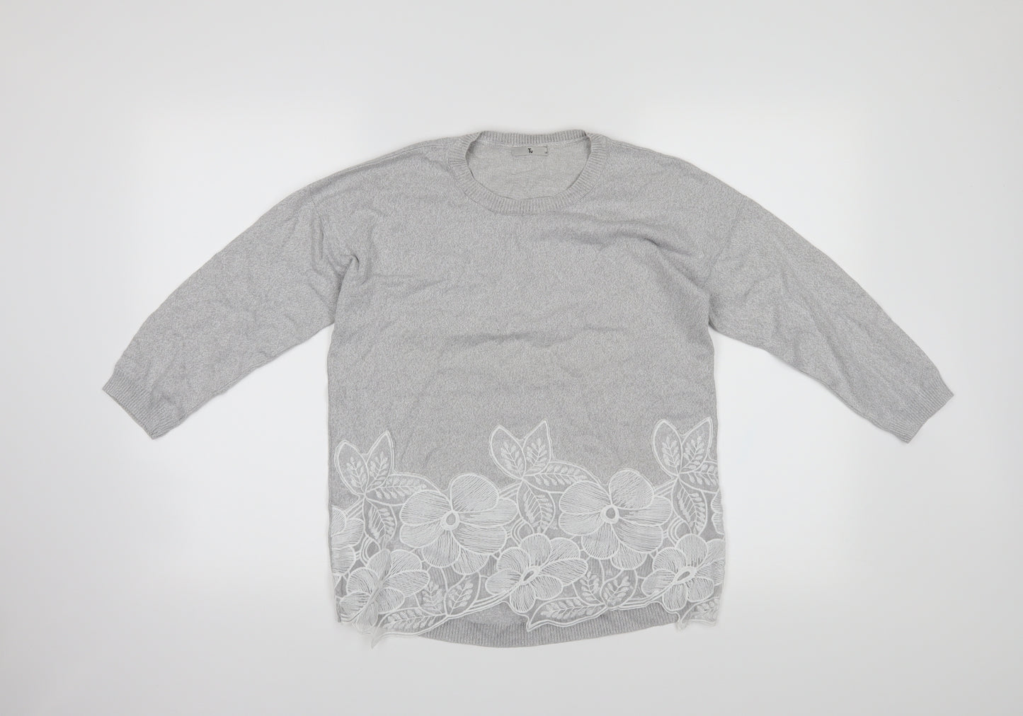 TU Womens Grey   Pullover Jumper Size 10