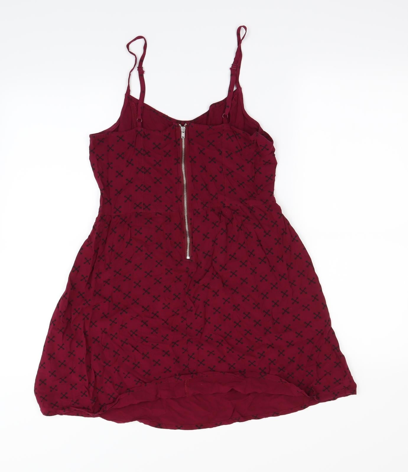 Preworn Womens Purple Argyle/Diamond  Fit & Flare  Size 10
