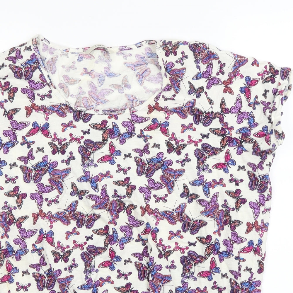 George Womens Multicoloured Animal Print  Basic Blouse Size 20