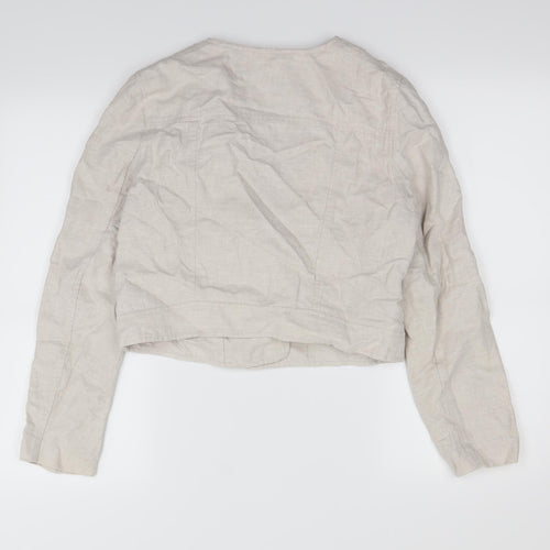 H&M Womens White   Jacket Coat Size 10