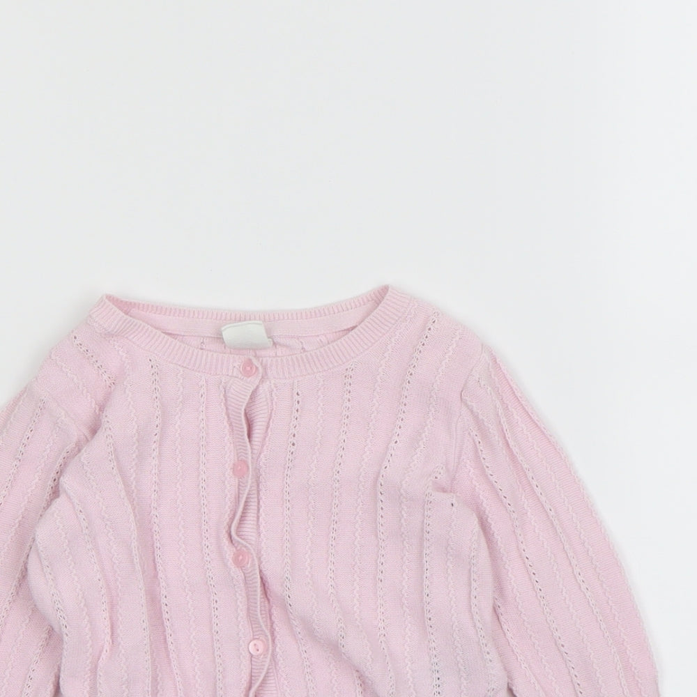 Gap Girls Pink   Cardigan Jumper Size 3 Years