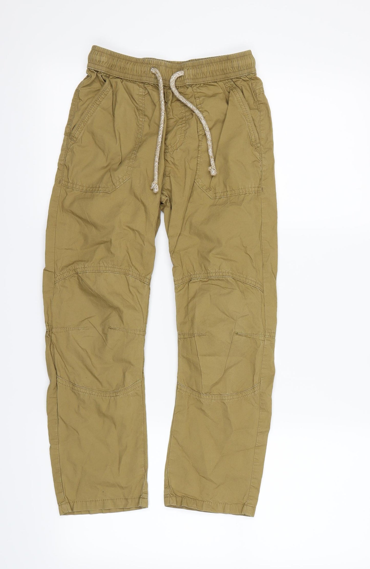 Preworn Boys Beige   Cargo Trousers Size 8-9 Years
