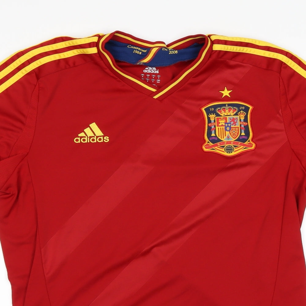 adidas Mens Red    T-Shirt Size M