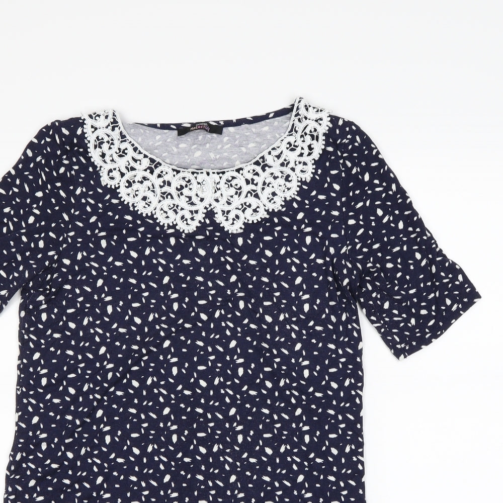 George Womens Blue Polka Dot  Bodycon  Size 8