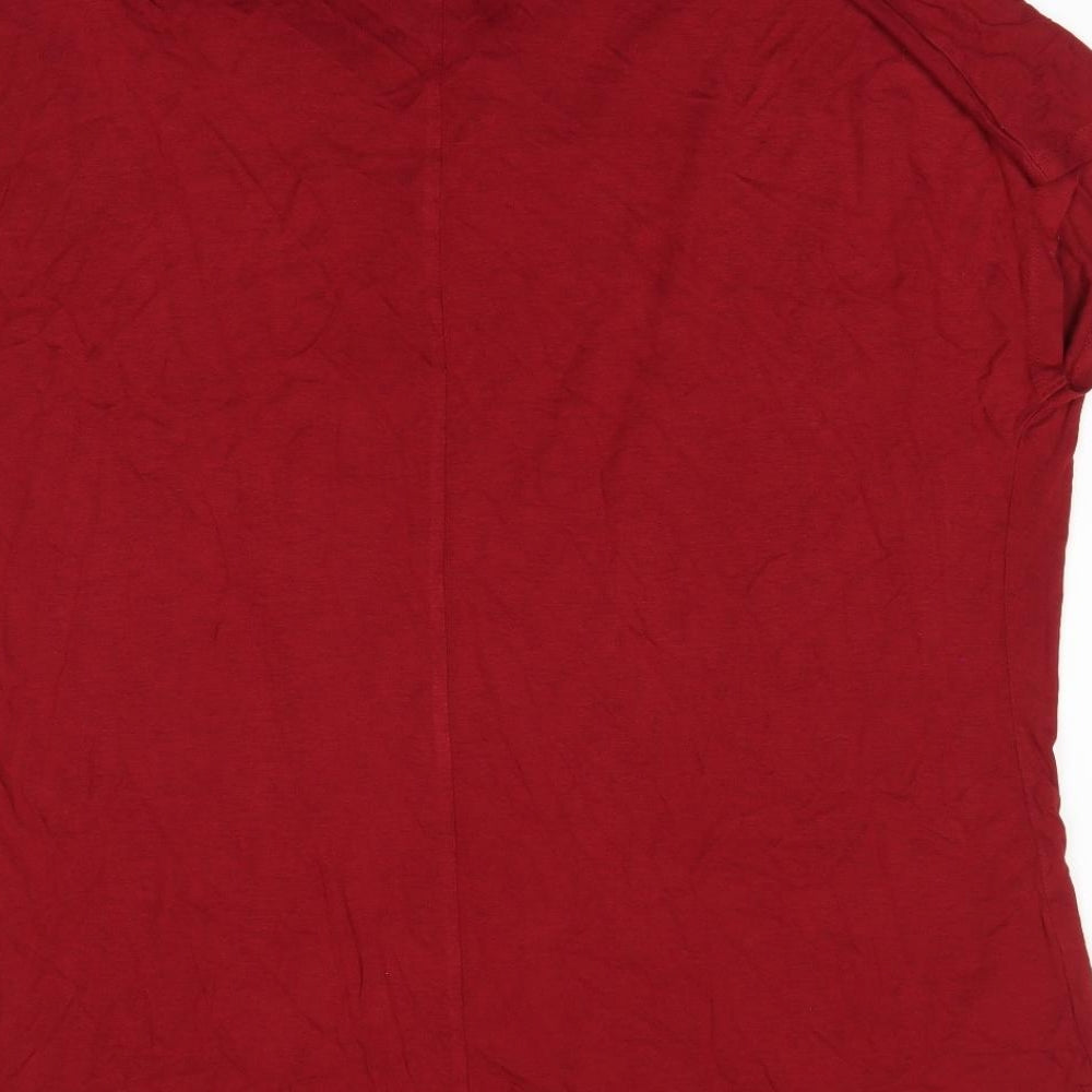 Sheego Womens Red   Basic T-Shirt Size 18