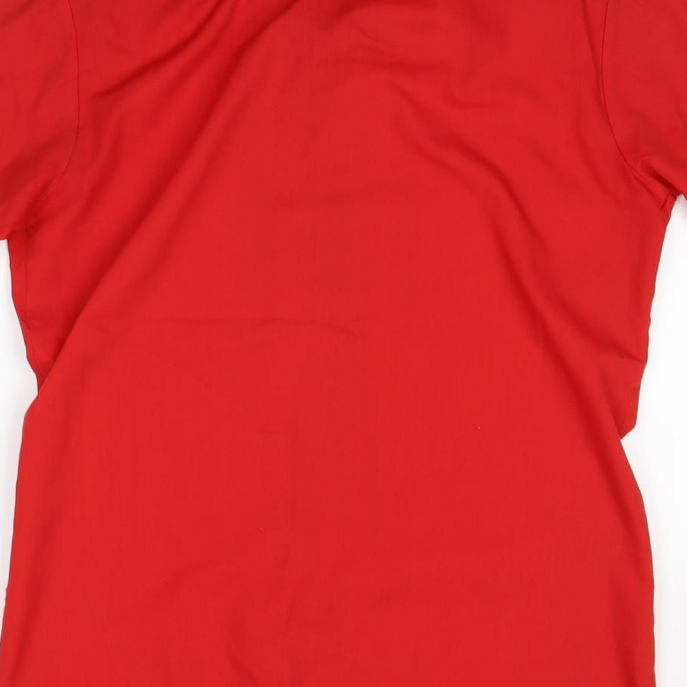 Nico Mens Red    Button-Up Size M