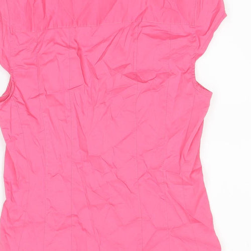 Zara Womens Pink   Basic Button-Up One Size