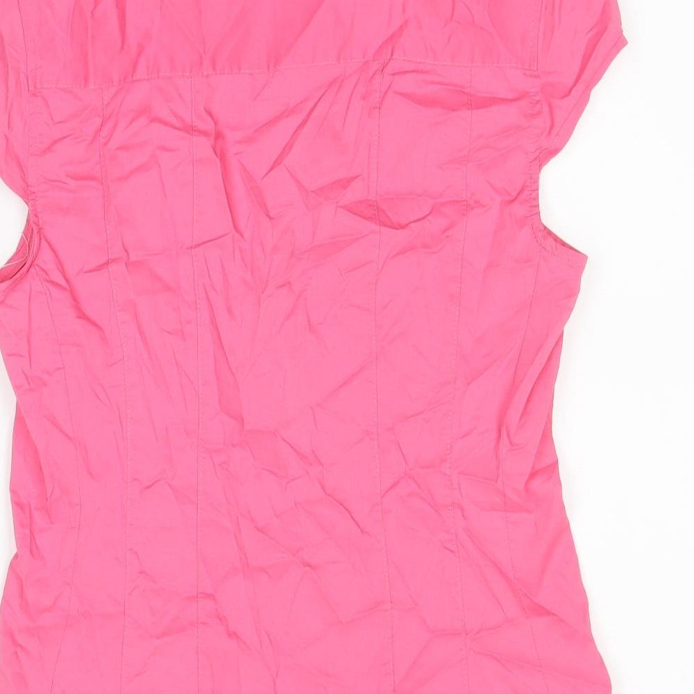 Zara Womens Pink   Basic Button-Up One Size