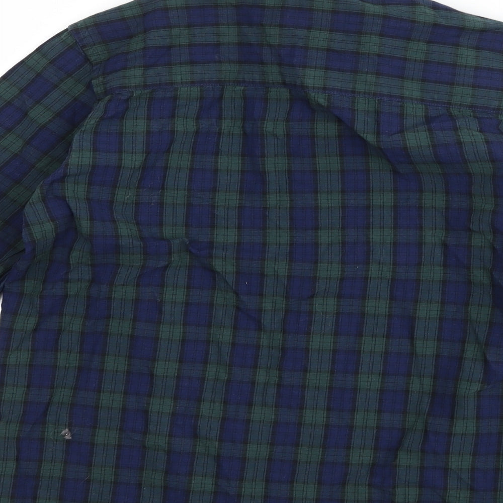 NEXT Boys Blue Check  Basic Button-Up Size 11 Years