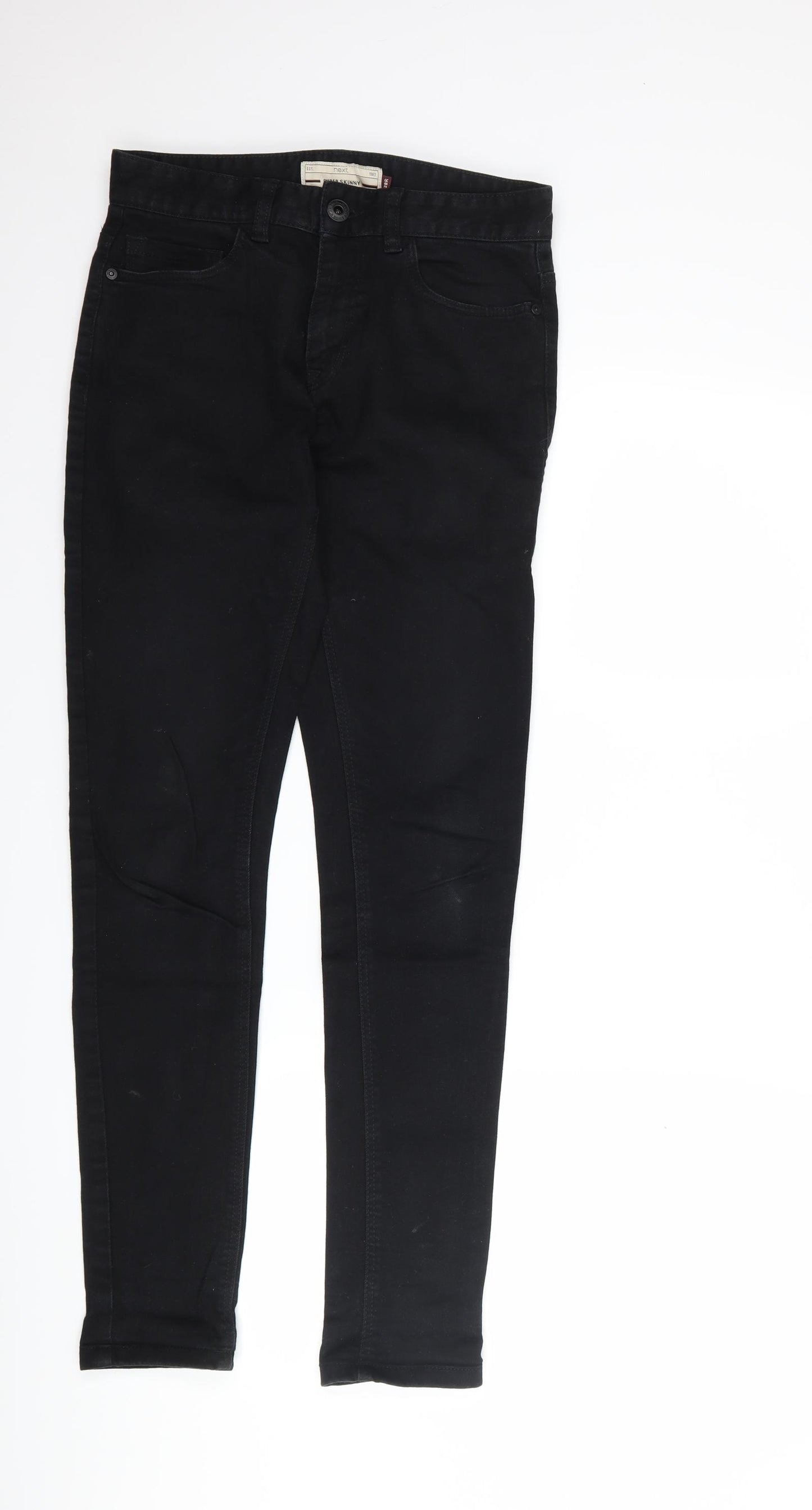 NEXT Mens Black  Denim Skinny Jeans Size 28 L30 in