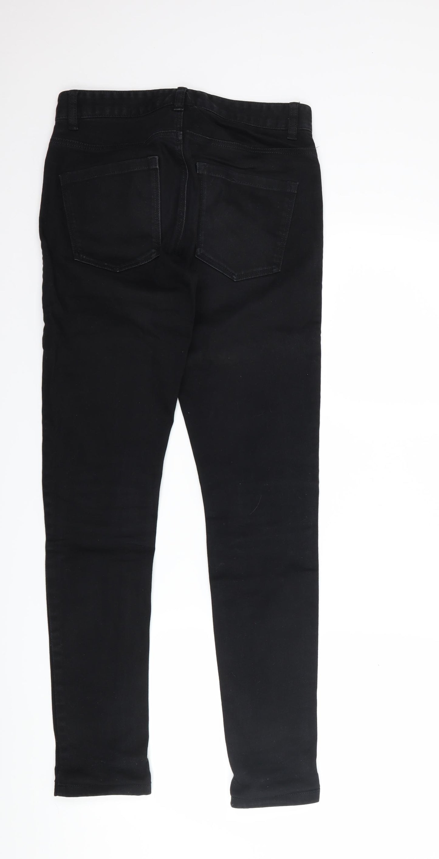 NEXT Mens Black  Denim Skinny Jeans Size 28 L30 in