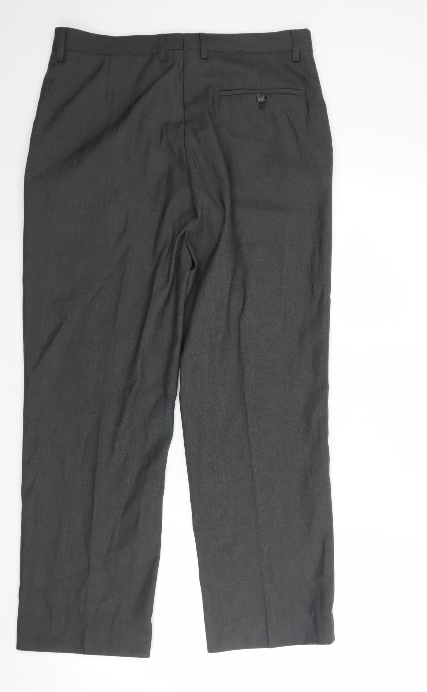 Marks and Spencer Mens Grey   Trousers  Size 35 L28 in