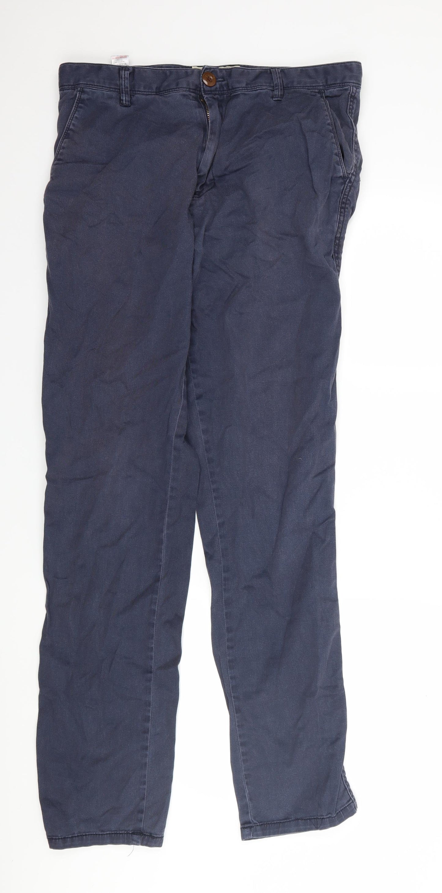 NEXT Mens Blue   Chino Trousers Size 34 L33 in