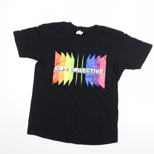 Gildan Boys Black   Basic T-Shirt Size L  - kids collective