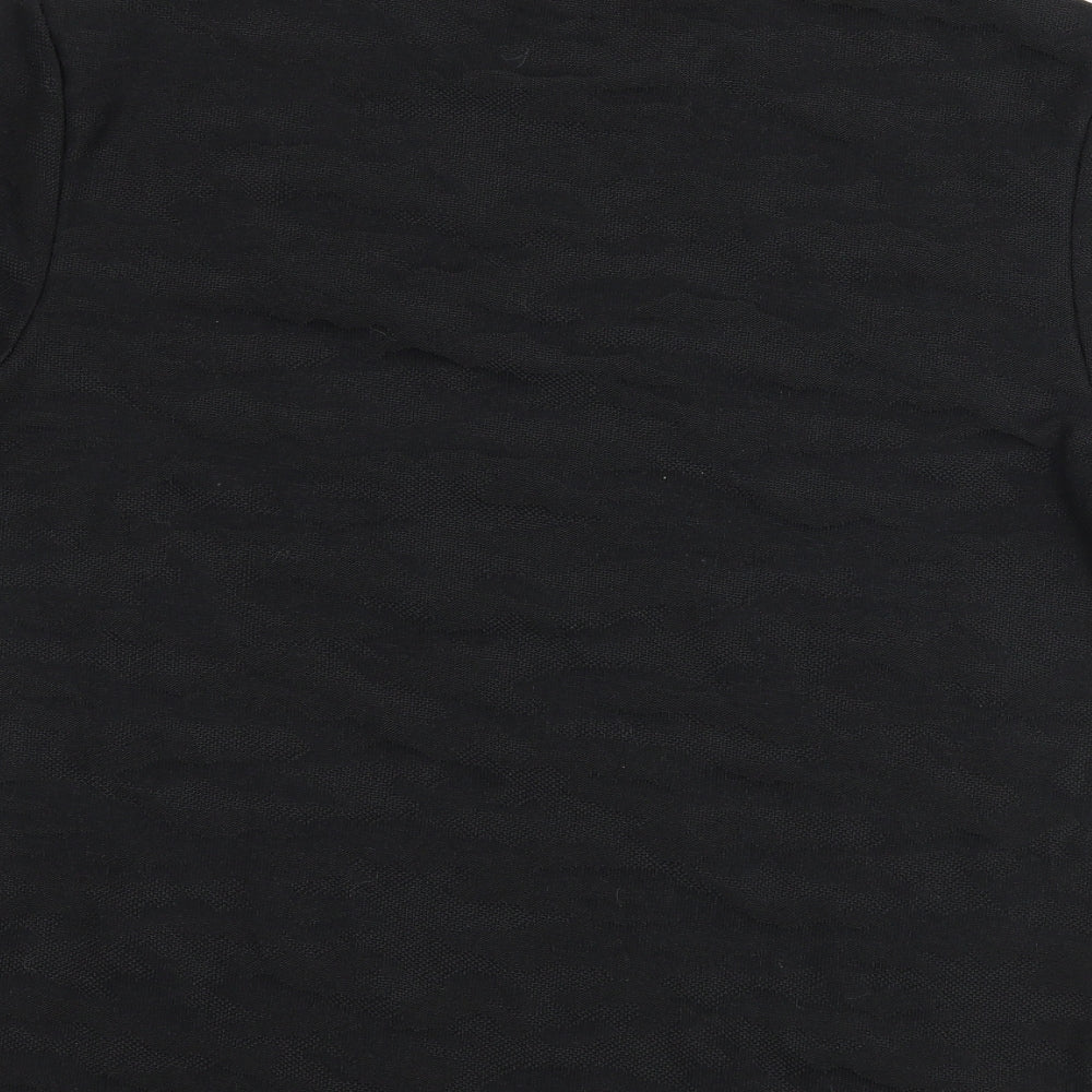 River Island Mens Black Camouflage   T-Shirt Size S