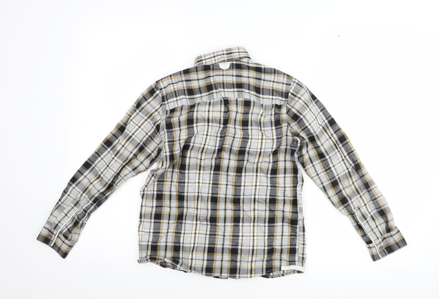 NEXT Boys Grey Check  Basic Button-Up Size 9 Years